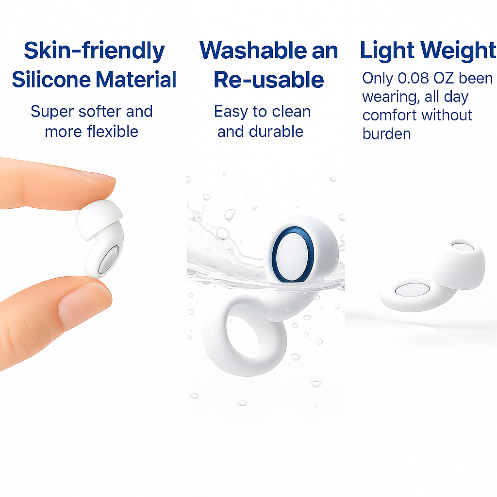 SSILENCE – Royal Navy Noise-Cancelling Earplugs for Sleep & Focus