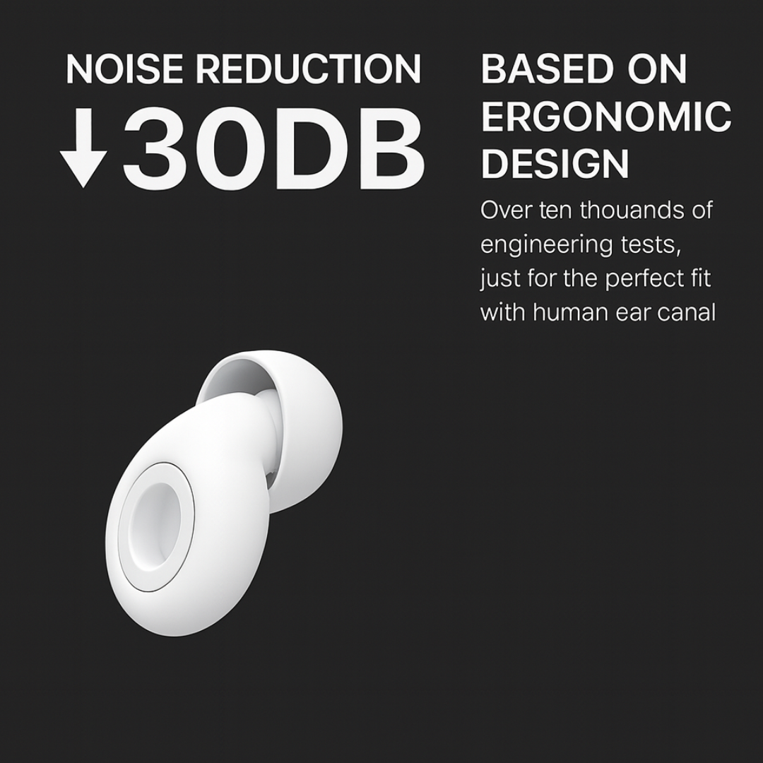 SSILENCE – Royal Navy Noise-Cancelling Earplugs for Sleep & Focus