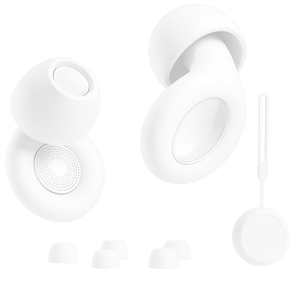 SSILENCE – Serene White Noise-Cancelling Earplugs for Sleep & Focus